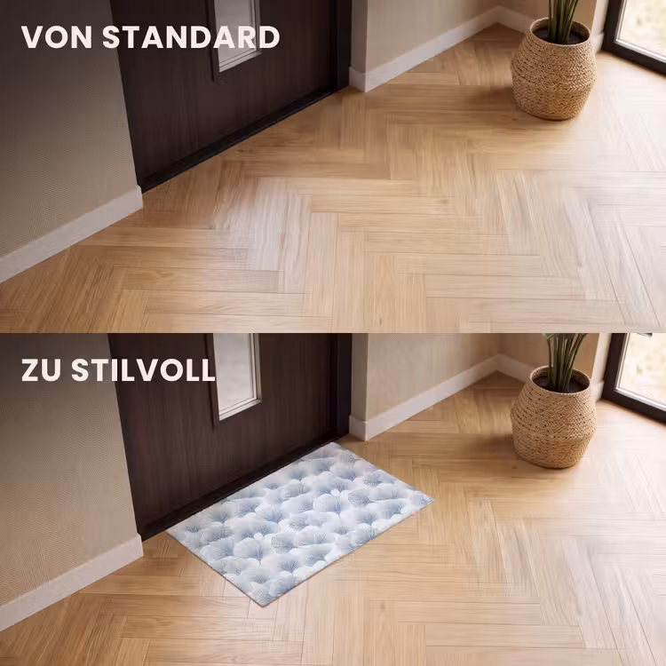 Fußmatte - Ventilator - Modern - Blau — 3