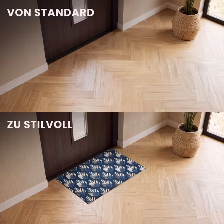Fußmatte - Modern - Gemustert - Blau — 3