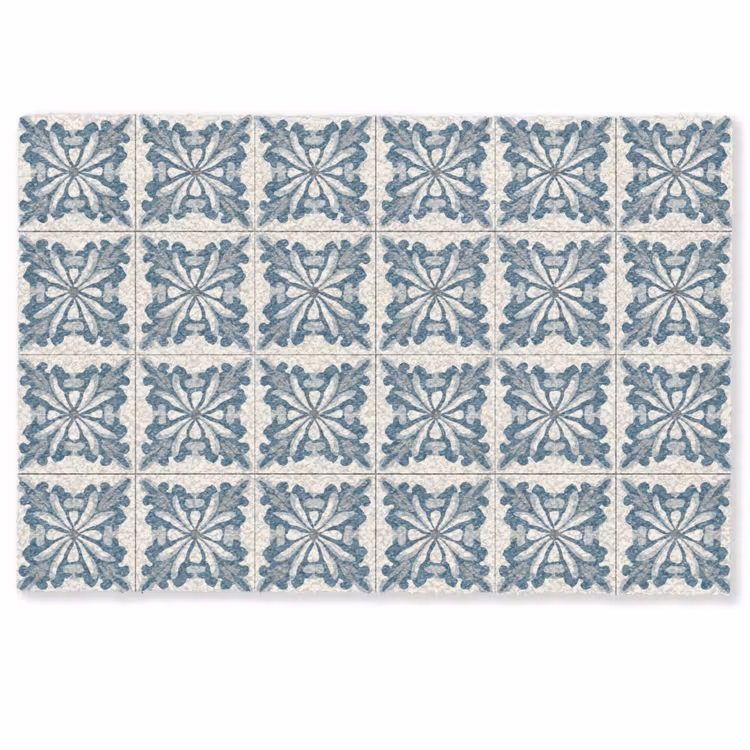 Fußmatte - Muster - Fliese - Blau — 1