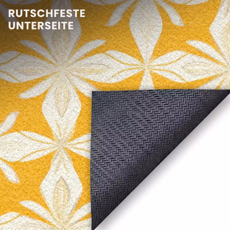 Fußmatte - Muster - Retro - Gelb — 6