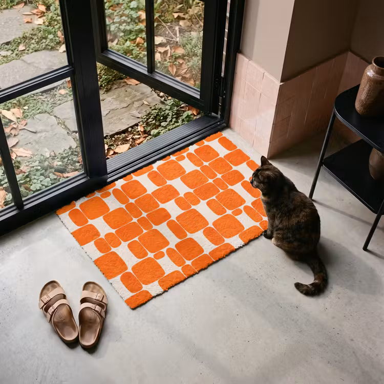 Fußmatte - Muster - Retro - Orange — 2
