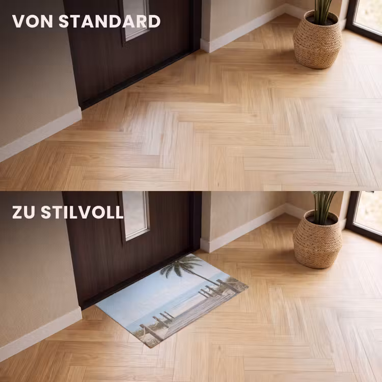 Fußmatte - Palmen - Weg - Horizont — 3