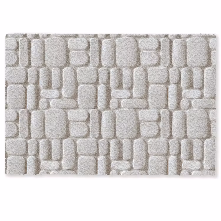 Fußmatte - Relief - Textur - Weiß — 1