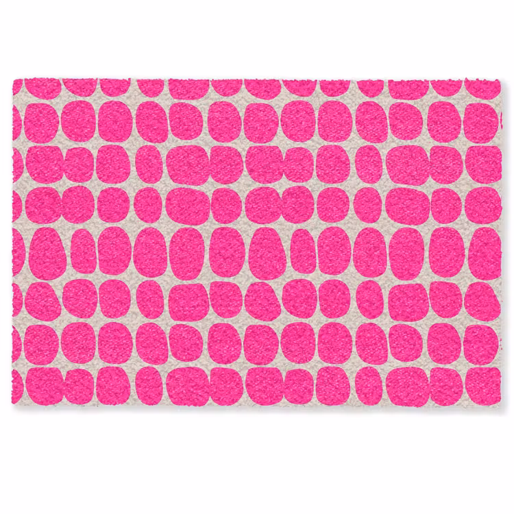 Fußmatte - Polka dots - Muster - Rosa — 1