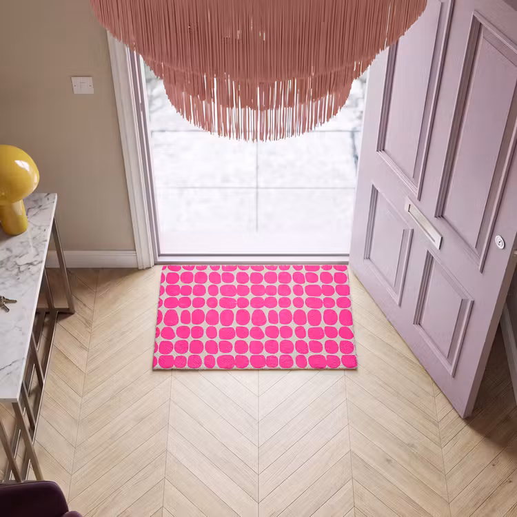 Fußmatte - Polka dots - Muster - Rosa — 4