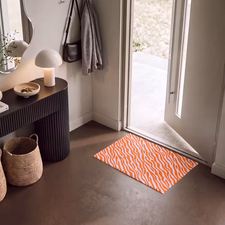 Fußmatte - Streifen - Dynamisch - Orange — 8