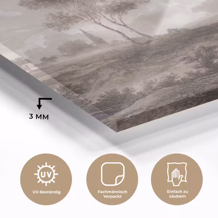 Glasbild - Klassisch - Landschaft - Neutral — 4