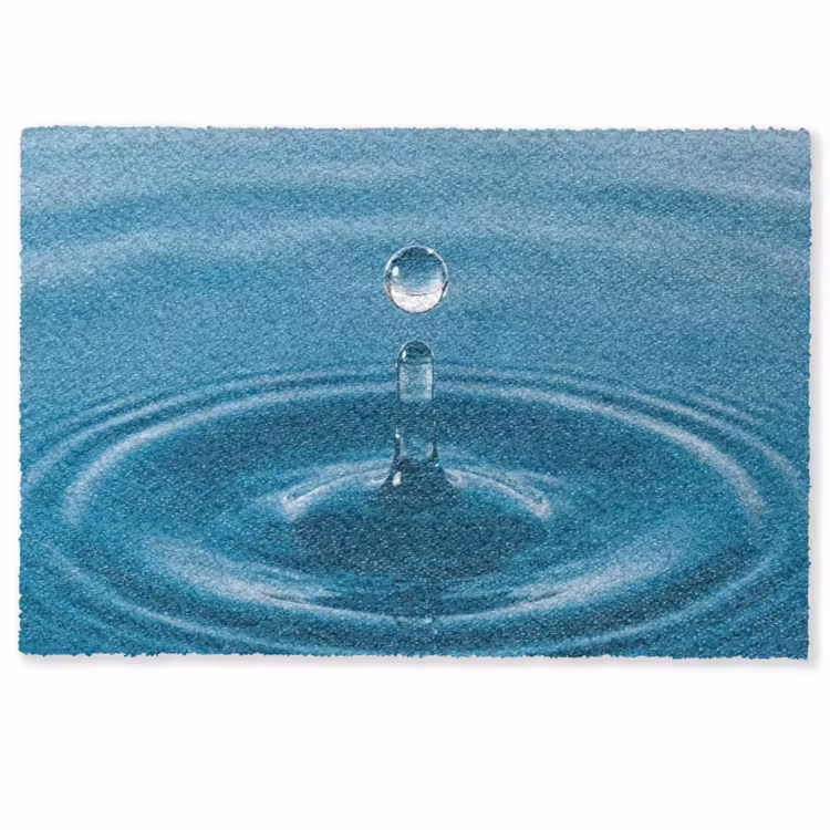 Fußmatte - Wassertropfen - Wasser - Oberfläche — 1