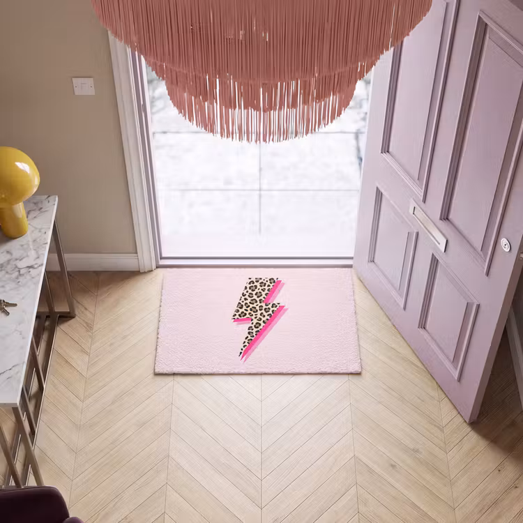 Fußmatte - Polka dots - Rosa - Blitz — 4