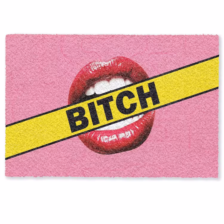 Fußmatte - Lippen - Text - Bunt — 1