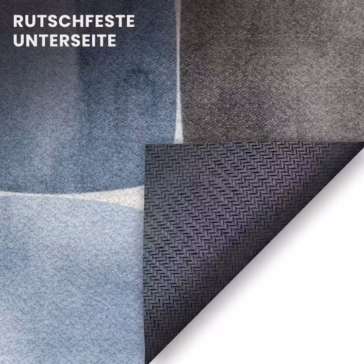 Fußmatte - Muster - Blau - Quadrate — 6