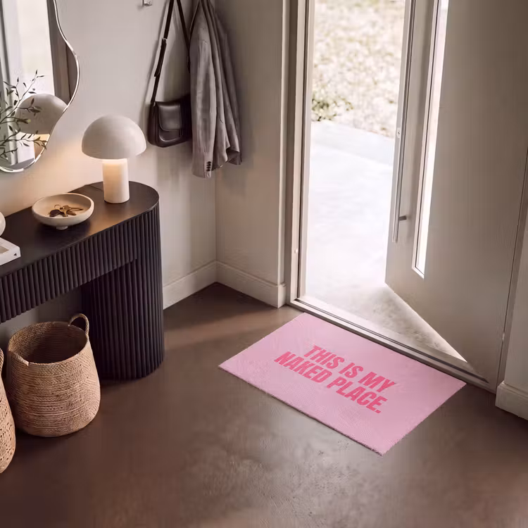 Fußmatte - Text - Modern - Rosa — 8