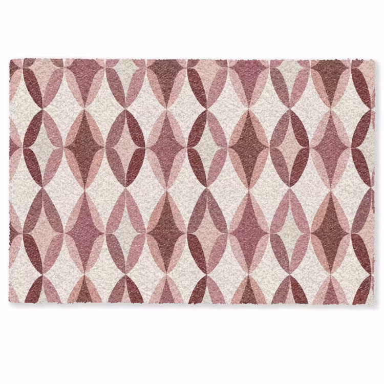 Fußmatte - Oval - Textur - Rosa — 1