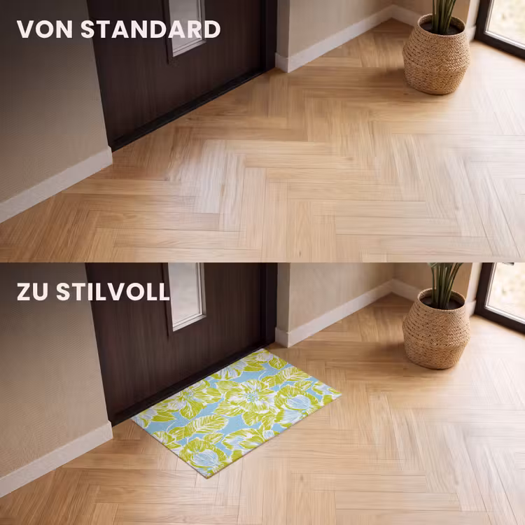 Fußmatte - Modern - Blumig - Grün — 3
