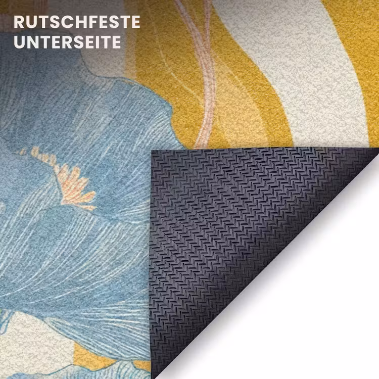 Fußmatte - Mohnblumen - Botanisch - Blau — 6