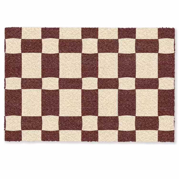 Fußmatte - Retro - Muster - Braun — 1