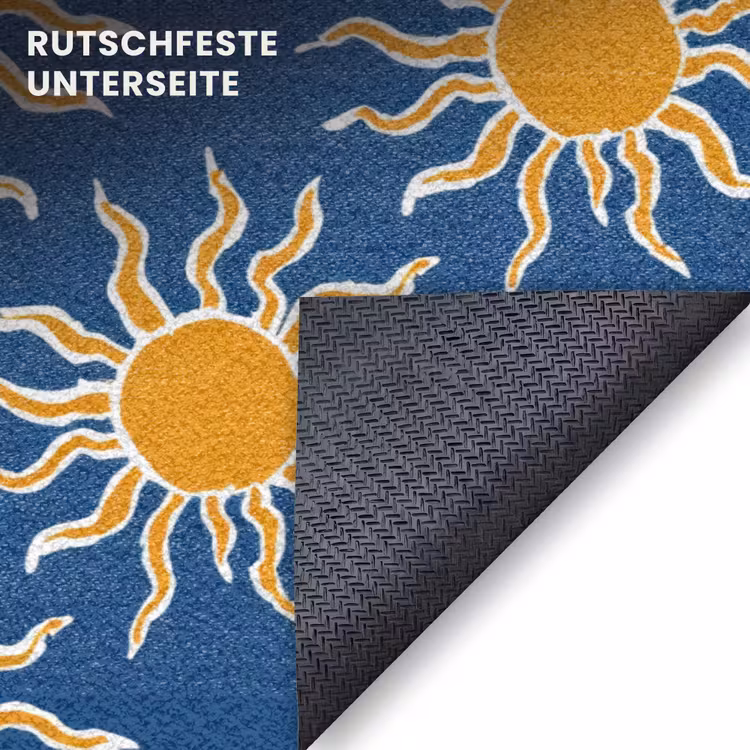Fußmatte - Sonne - Muster - Blau — 6