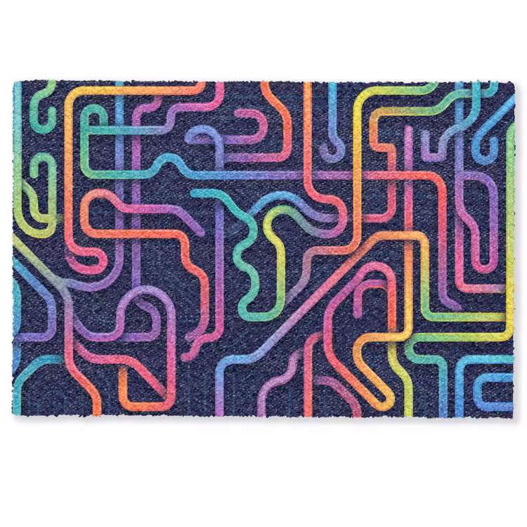 Fußmatte - Retro - Abstrakt - Neon — 1