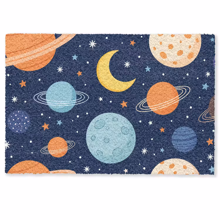 Fußmatte - Weltraum - Planeten - Farbenfroh — 1