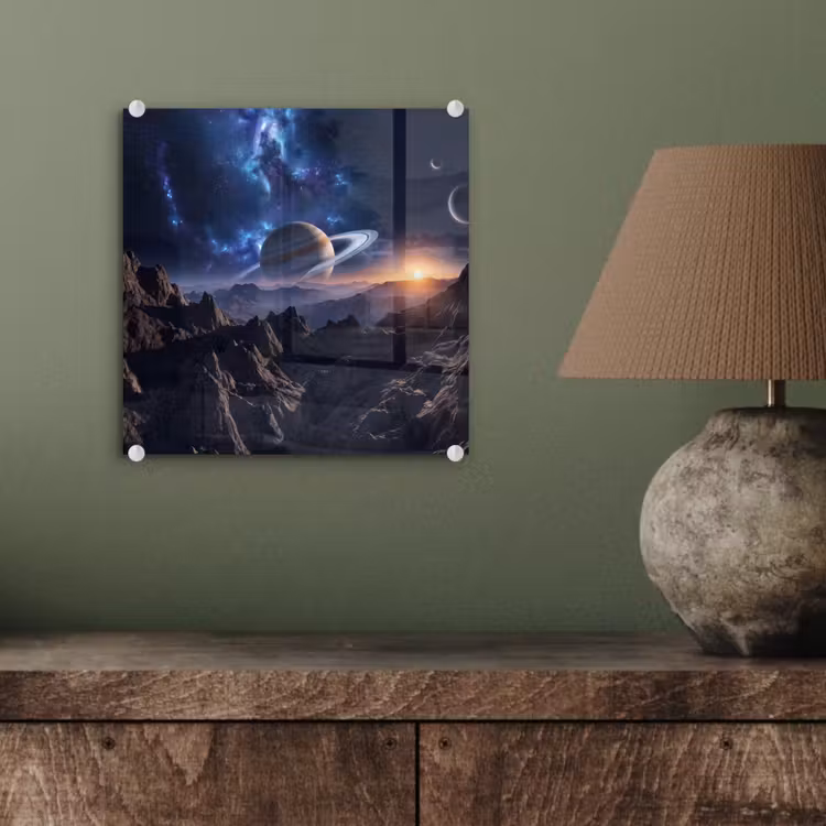 Glasbild - Fantasie - Kosmos - Landschaft — 3