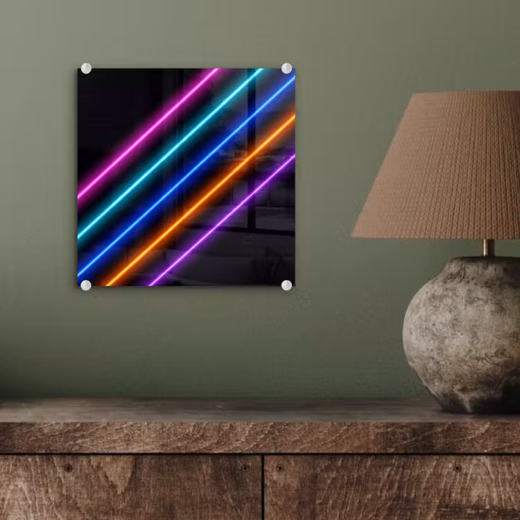 Glasbild - Ästhetik - Retro - Neon — 3