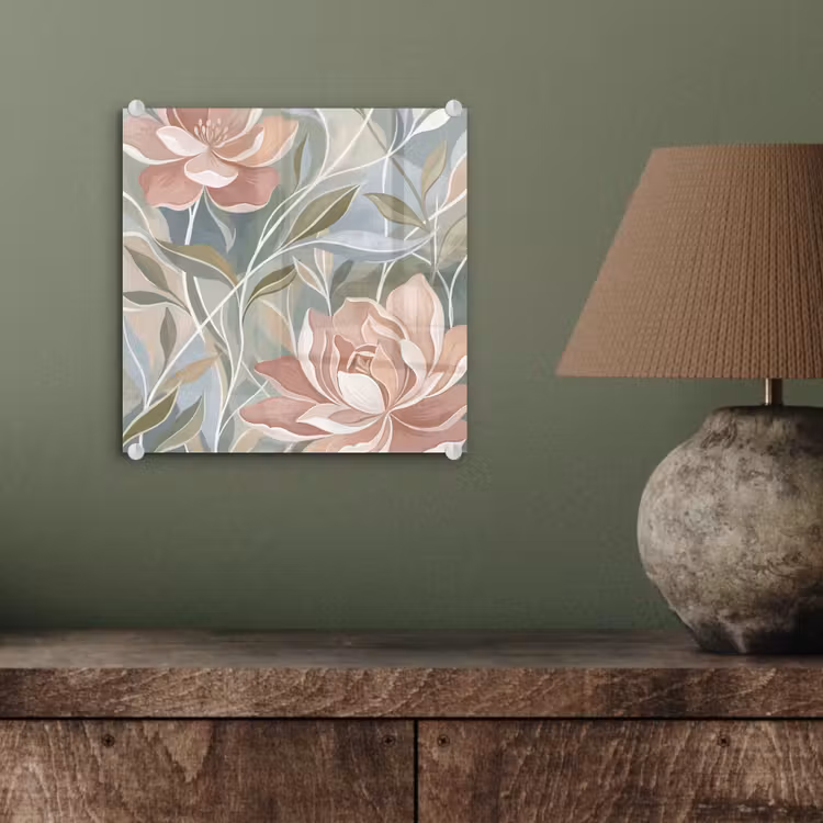 Glasbild - Elegant - Romantisch - Rosa — 3