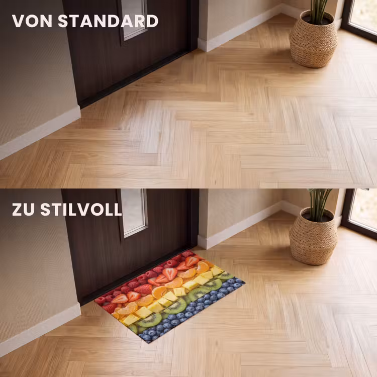 Fußmatte - Obst – Regenbogen – Gesund – Bunt — 3