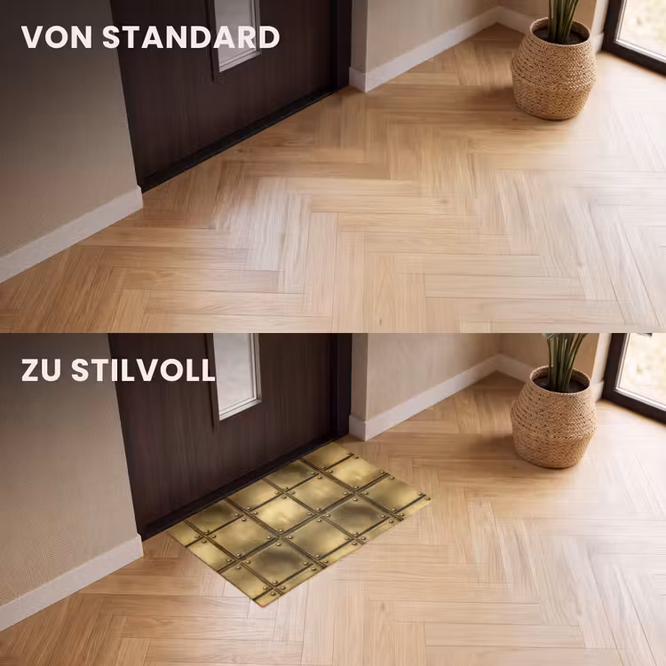 Fußmatte - Platten – Industrial – Cool – Gold — 3
