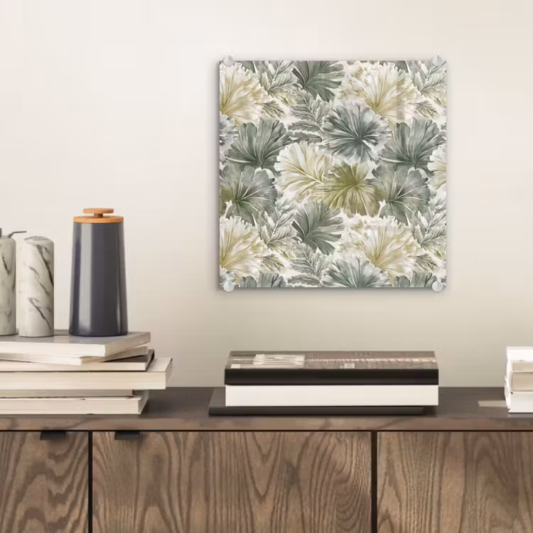 Glasbild - Blätter - Botanisch - Grün — 2