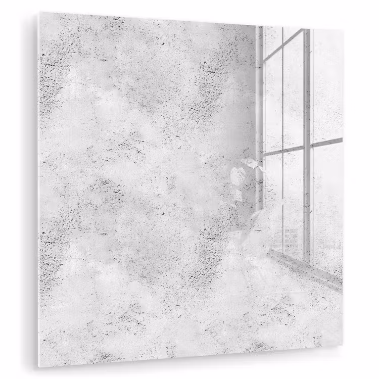 Glasbild - Hellgrau - Grob - Dezent — 1