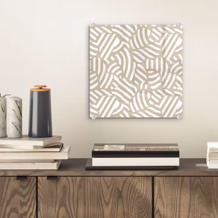 Glasbild - Abstrakt - Modern - Beige — 2