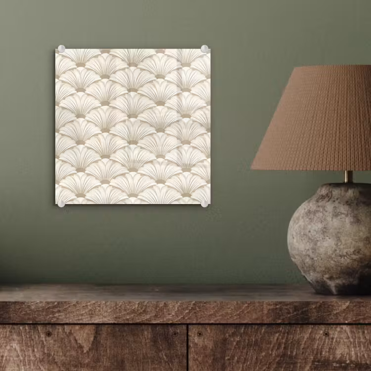 Glasbild - Klassisch - Kunst - Beige — 3