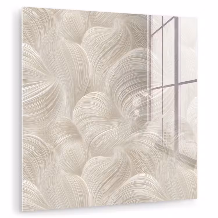 Glasbild - Lines - Ventilator - Beige — 1