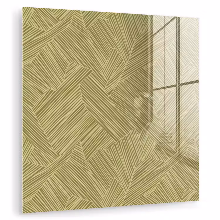 Glasbild - Abstrakt - Modern - Grün — 1