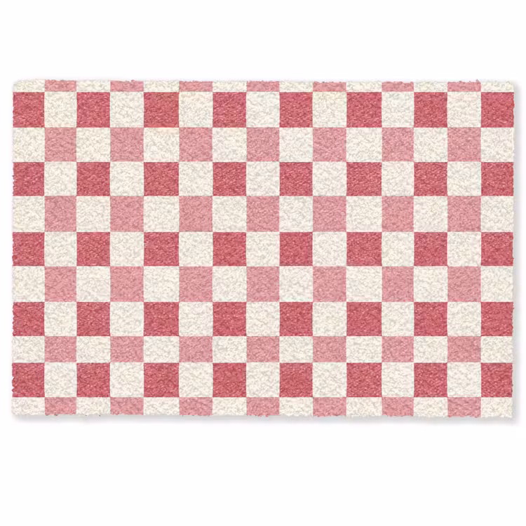 Fußmatte - Muster - Schach - Rosa — 1