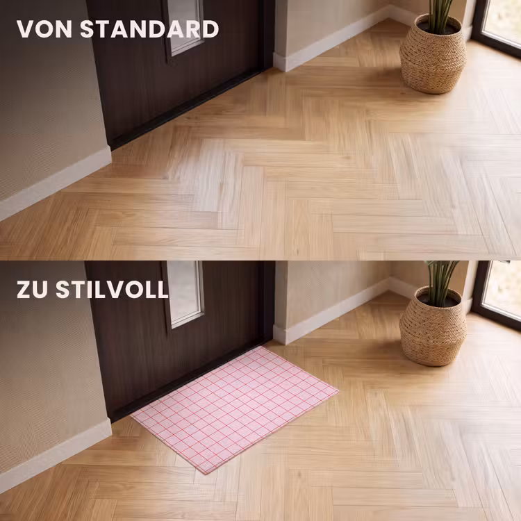 Fußmatte - Raster - Muster - Rosa — 3