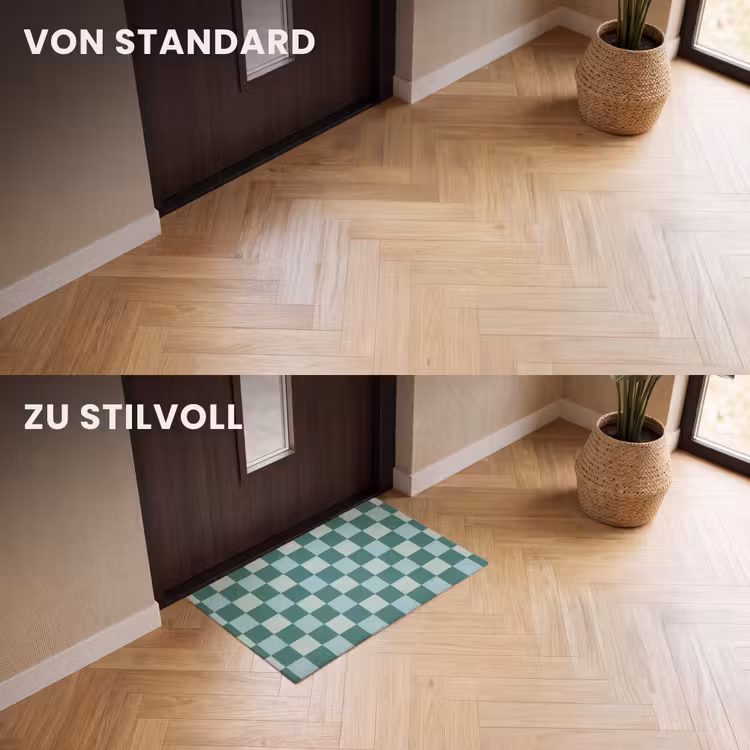 Fußmatte - Schach - Klassisch - Grün — 3