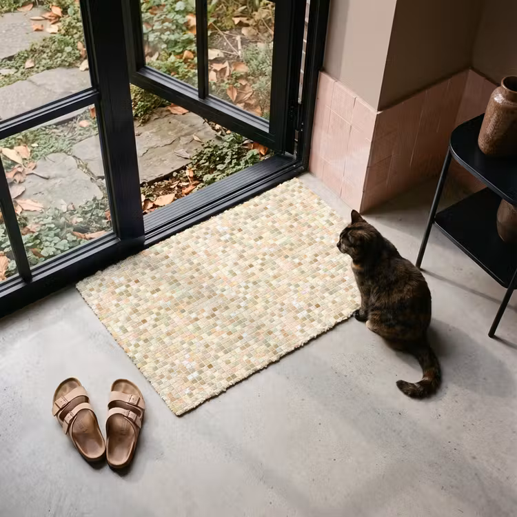 Fußmatte - Mosaik - Muster - Beige — 2