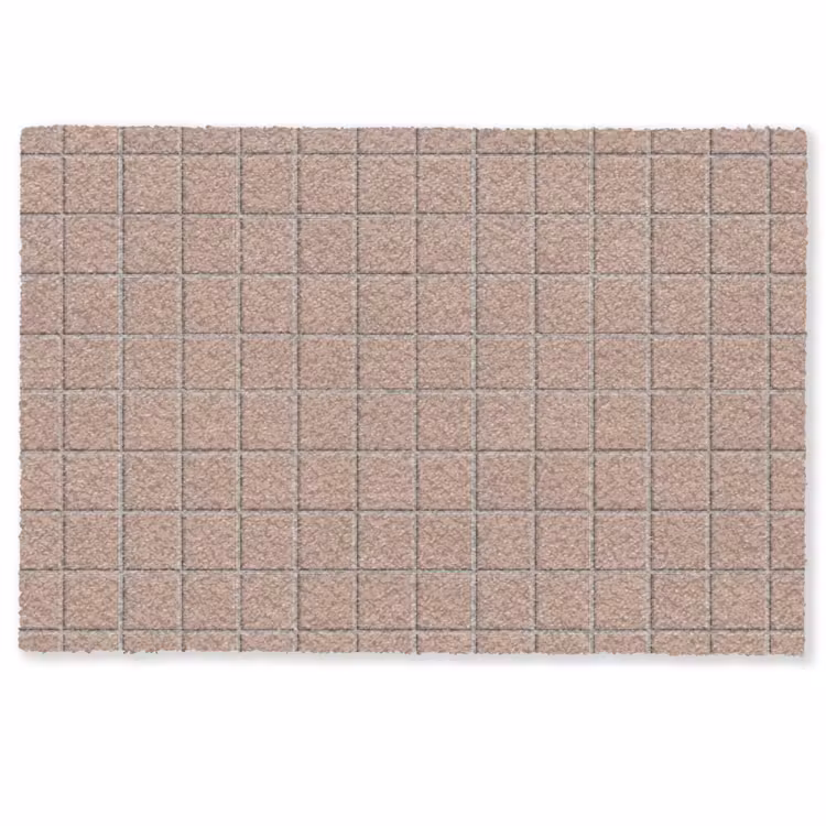 Fußmatte - Muster - Fliese - Altrosa — 1