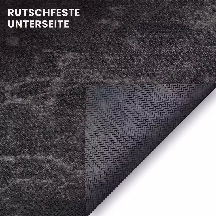 Fußmatte - Marmor - Adern - Schwarz — 6
