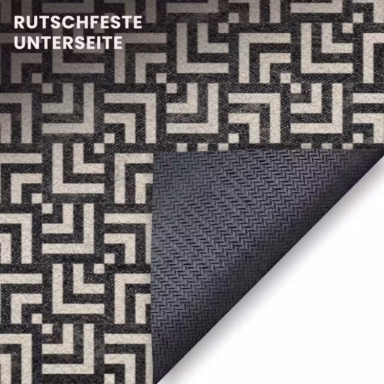 Fußmatte - Muster - Marmor - Schwarz — 6