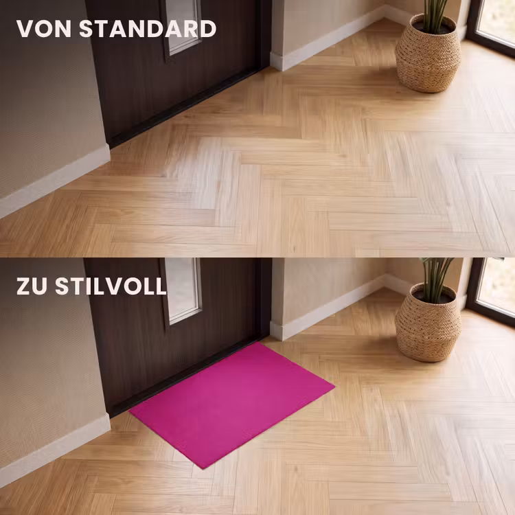 Fußmatte - Samt – Magenta – Rosa — 3