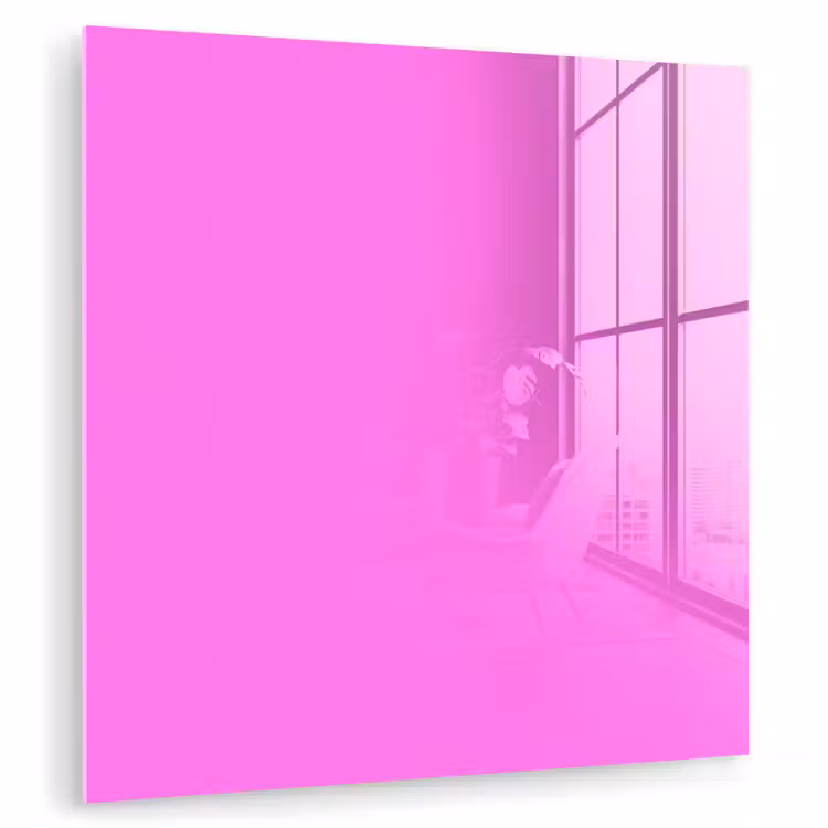 Glasbild - Hell – Orchidee – Rosa — 1