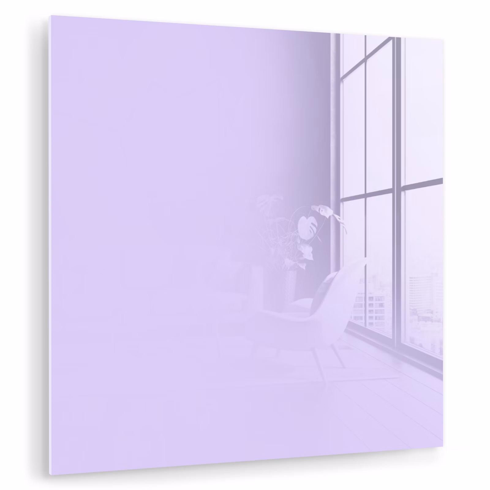 Glasbild - Hell – Orchidee – Lila — 1