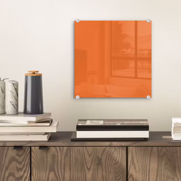 Glasbild - Burnt – Sienna – Orange — 2