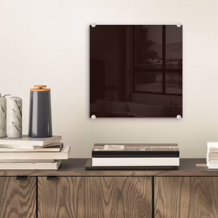 Glasbild - Deep – Obsidian – Braun — 2