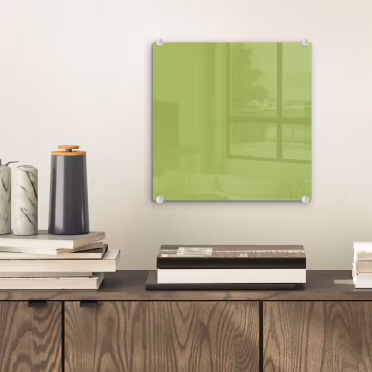 Glasbild - Limette – Glow – Grün — 2