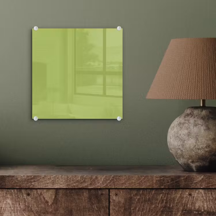 Glasbild - Limette – Glow – Grün — 3