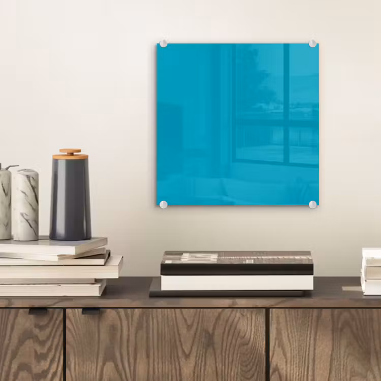 Glasbild - Deep – Türkis – Türkis — 2