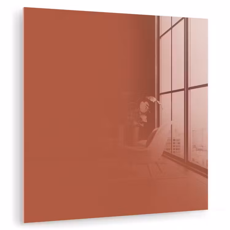 Glasbild - Copperhead – Orange – Braun — 1